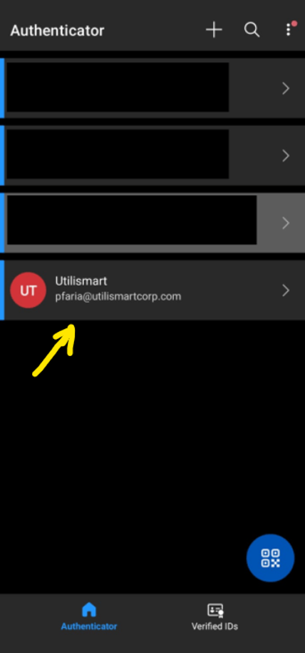 Verification Code Entry