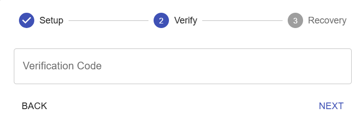 Verification Code Confirmed